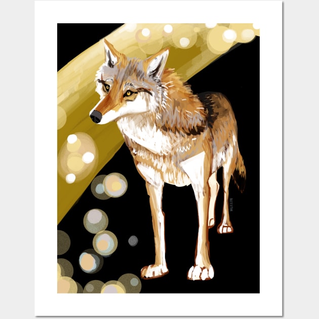 Mongolian Wolf #1 Wall Art by belettelepink